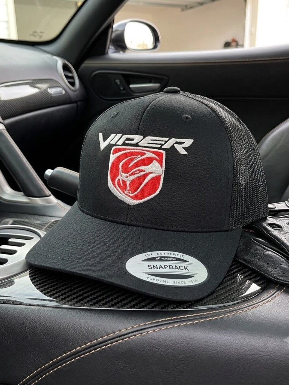 Retro Viper V10 Supercar Trucker Hat Vintage Racing Yupoong Snapback Car Guy Cap